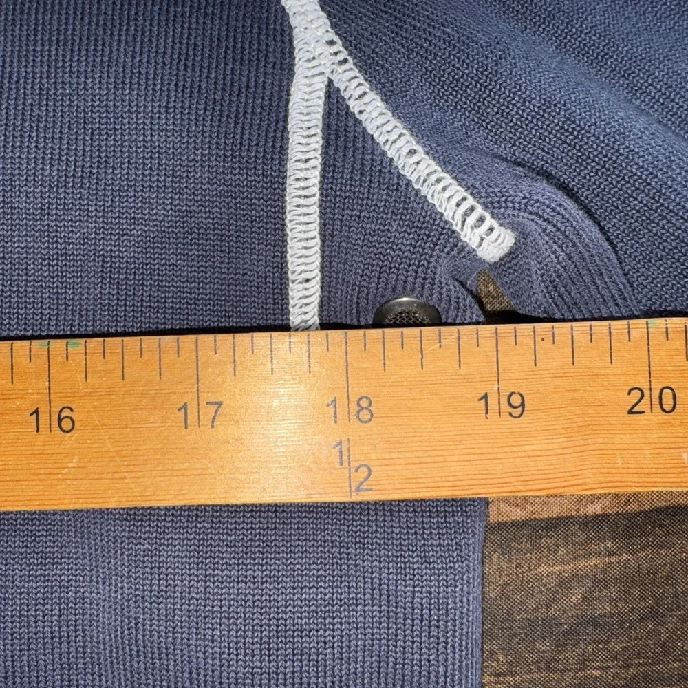 Banana Republic Men's Full Zip Track Jacket Blue Neon Green Size M Ivy Style